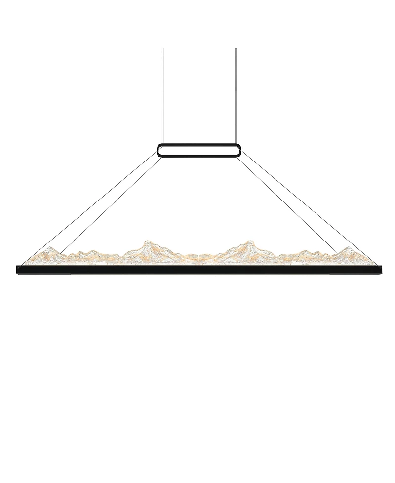 Cwi Lighting 19" Metal Himalayas Integrated Led Island Pool Table Light