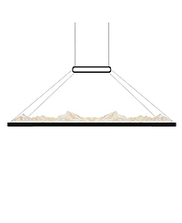 Cwi Lighting 19" Metal Himalayas Integrated Led Island Pool Table Light