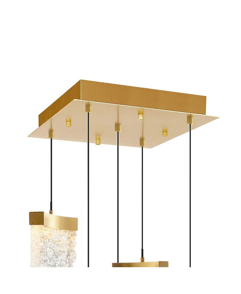 Cwi Lighting 12" Metal Lava Integrated Led Mini Pendant