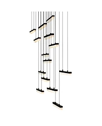 Cwi Lighting 5.5" Metal Stagger Integrated Led Chandelier