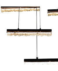 Cwi Lighting 5.5" Metal Stagger Integrated Led Chandelier