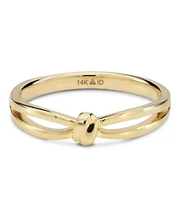 Devata Love Knot Ring in 14K Gold, Size 6, approx. 2.2 grams.