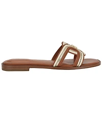 Tommy Hilfiger Women's Tressi Logo Flat Slide Sandals