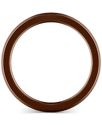 Triton Men's Black Sapphire Low Dome Comfort Fit Wedding Band (1-1/6 ct. t.w.) Brown & Tungsten