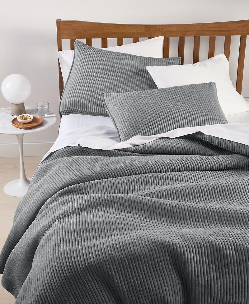 Last Act! Arch Studio Heathered Jersey 3-Pc. Quilt Set, Full/Queen, Exclusively at Macy's