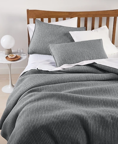 Last Act! Arch Studio Heathered Jersey 3-Pc. Quilt Set, Full/Queen, Exclusively at Macy's