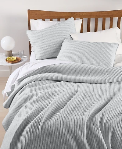 Last Act! Arch Studio Heathered Jersey 3-Pc. Quilt Set, Full/Queen, Exclusively at Macy's