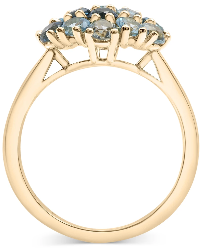Macy's Multi Topaz Cluster Ring (2-1/2 ct. t.w.) in 14k Gold