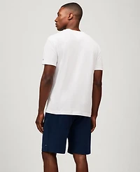 Tommy Hilfiger Men's Relaxed Fit Short Sleeve Outline Flag Logo T-Shirt