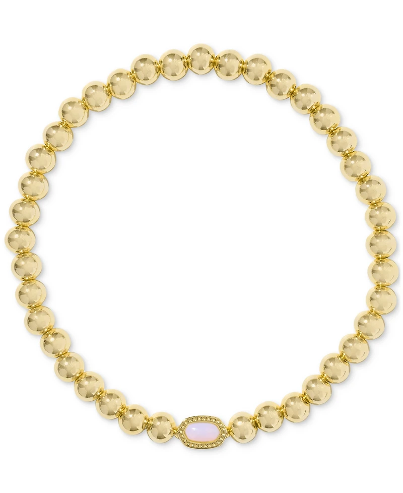 Kendra Scott Mini Elaina Stone Charm Beaded Stretch Bracelet