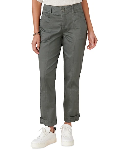 Democracy Women's "Ab"solution High-Rise Tapered Utility Jeans