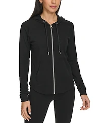 Calvin Klein Performance Ruched-Sleeve Zip Hoodie