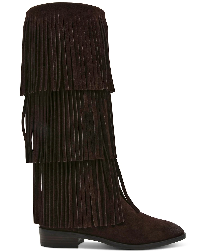 Steve Madden Women's Spur Knee-High Fringe Boots