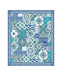 Laural Home Callisto Tiles Tablecloth, 70" x 84"
