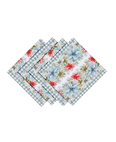 Laural Home Glad Tidings Set of 4 Napkin, 20" x 20"