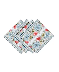 Laural Home Glad Tidings Set of 4 Napkin, 20" x 20"