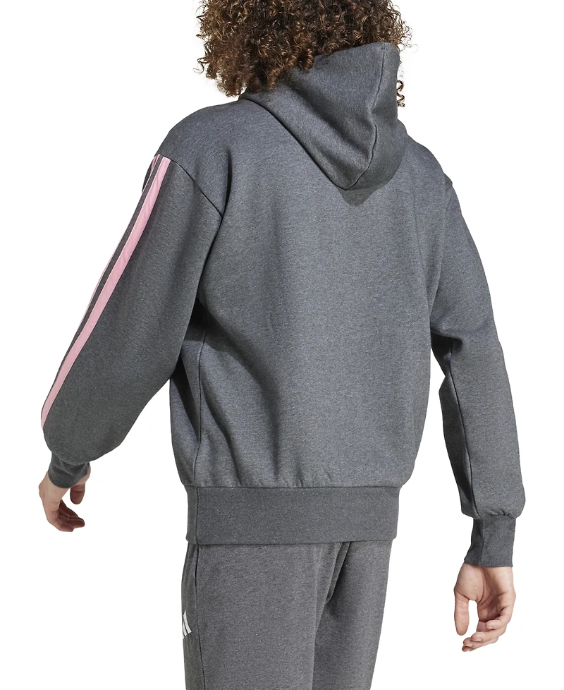 adidas Men's Essential Three Stripes Fleece Hoodie