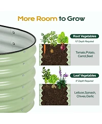 Aoodor Modular Metal Raised Garden Bed - Aluzinc Material