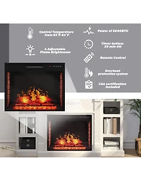 Tv Stand Fits TVs up to 75 inches with Electric Fireplace