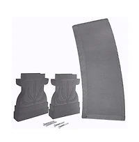 Slickblue Outdoor Fiber Garden Bench for Durable and Stylish Outdoor Seating