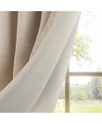 Texture Room Darkening Grommet Curtains Pair