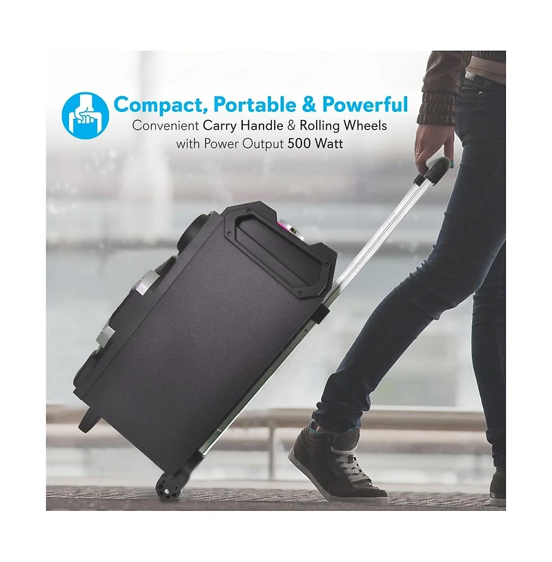 Pyle Portable Bluetooth Karaoke Speaker System