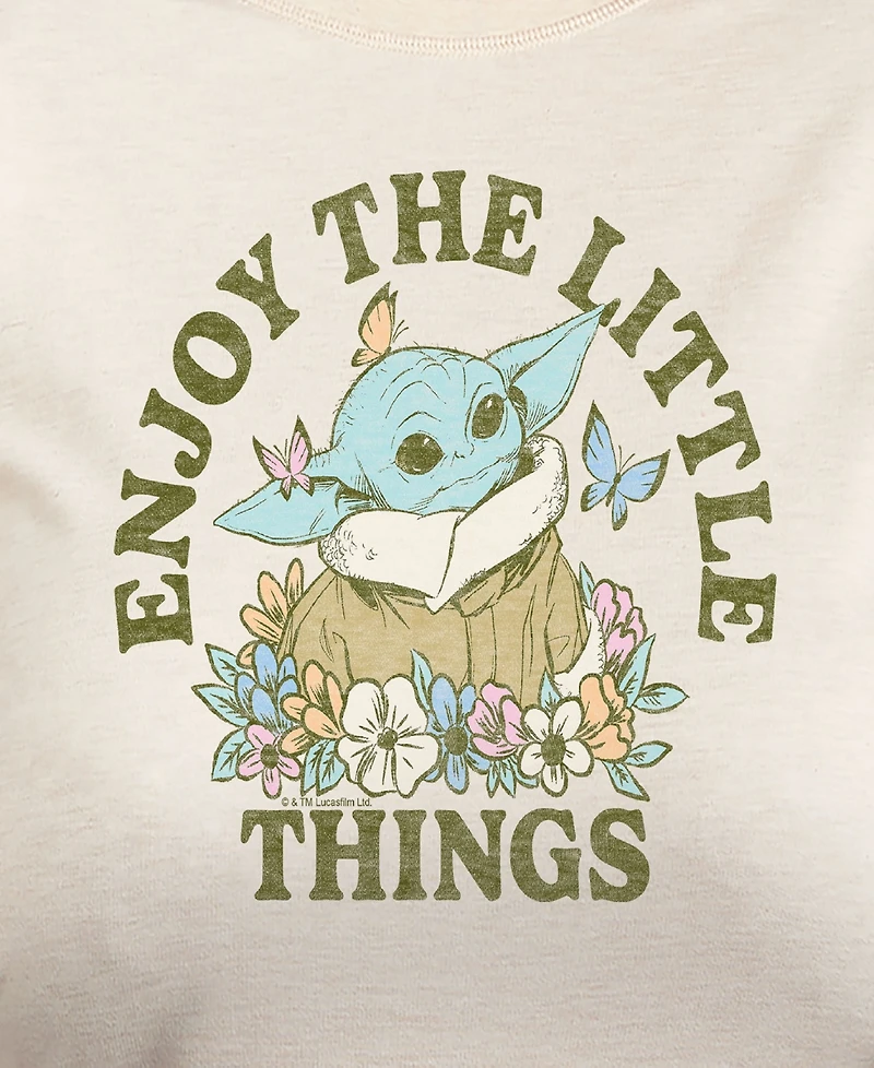 Hybrid Apparel Plus Star Wars Mandalorian Enjoy The Little Things Graphic Pullover Top