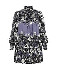 City Chic Plus Cassia Placement Dress