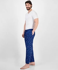Club Room Men's Woven Beverage-Graphic Pajama Pants, Exclusively at Macy's
