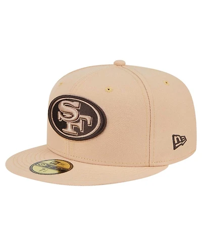 New Era Men's Tan San Francisco 49ers Candied Pecan 59FIFTY Fitted Hat