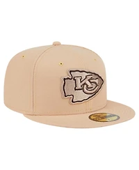 New Era Men's Tan Kansas City Chiefs Candied Pecan 59FIFTY Fitted Hat