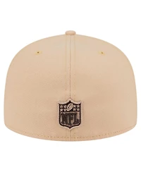 New Era Men's Tan Kansas City Chiefs Candied Pecan 59FIFTY Fitted Hat