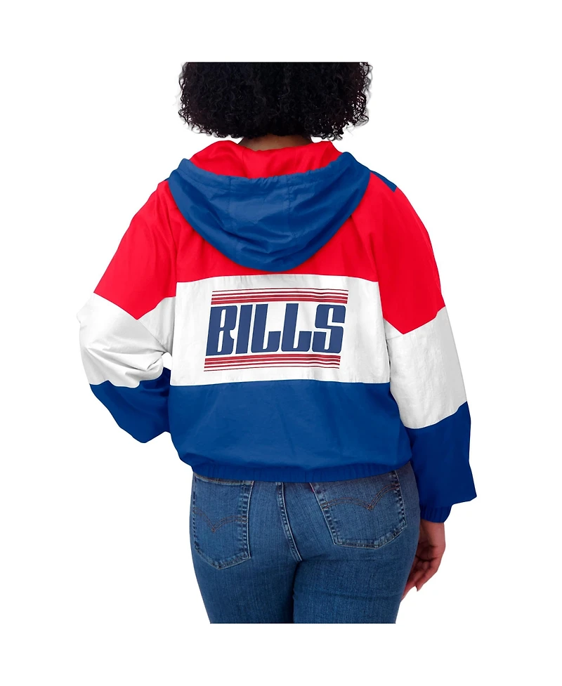 Wear by Erin Andrews Women's Royal Buffalo Bills Color Block Full-Zip Windbreaker Jacket