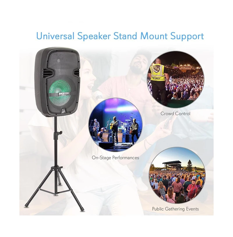 Pyle Stage & Studio Pa Speaker & Dj Mixer Bundle Kit