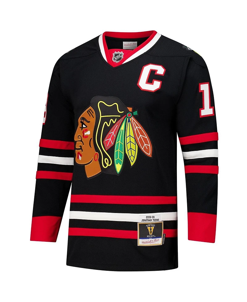 Mitchell & Ness Men's Jonathan Toews Black Chicago Blackhawks 2008-09 Power Play Jersey