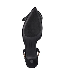 Bandolino Women's Miller Rosette Halter Kitten Heel Pumps