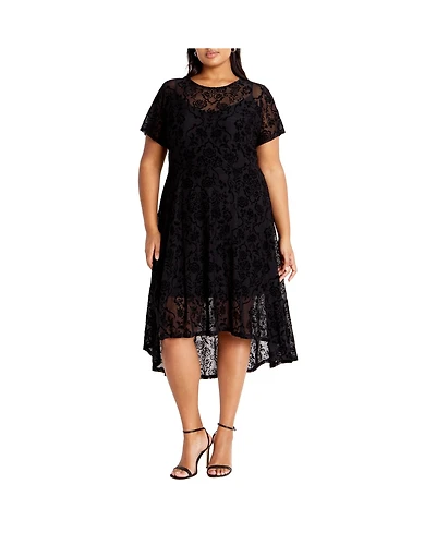 City Chic Plus Size Sienna Mesh Dress