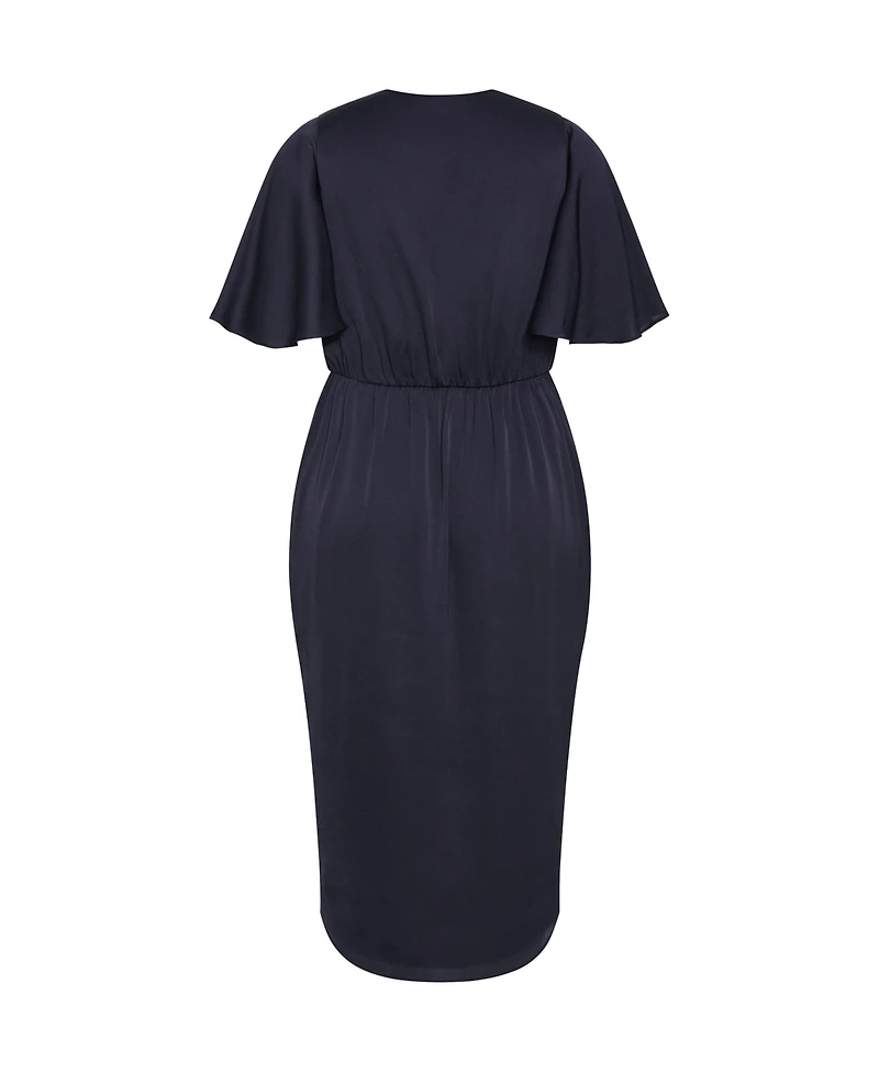 City Chic Plus Size Soft Ruffle Dress
