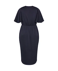 City Chic Plus Size Soft Ruffle Dress