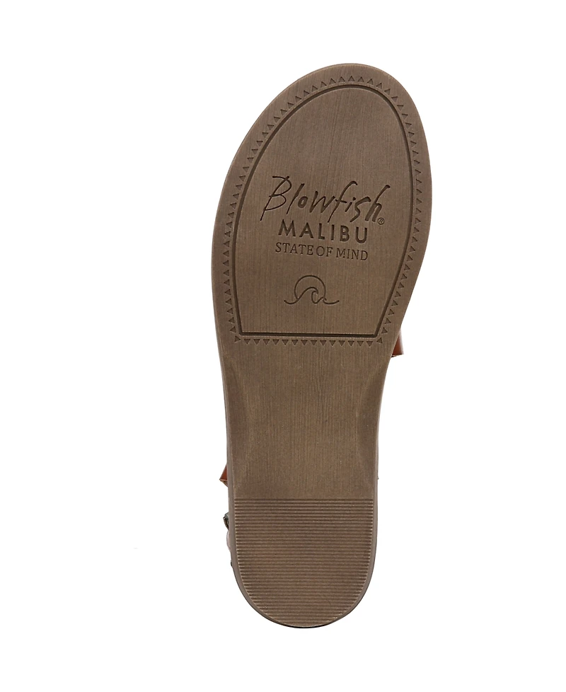 Blowfish Malibu Women's Devon 3 Toe Loop Strappy Flat Sandals