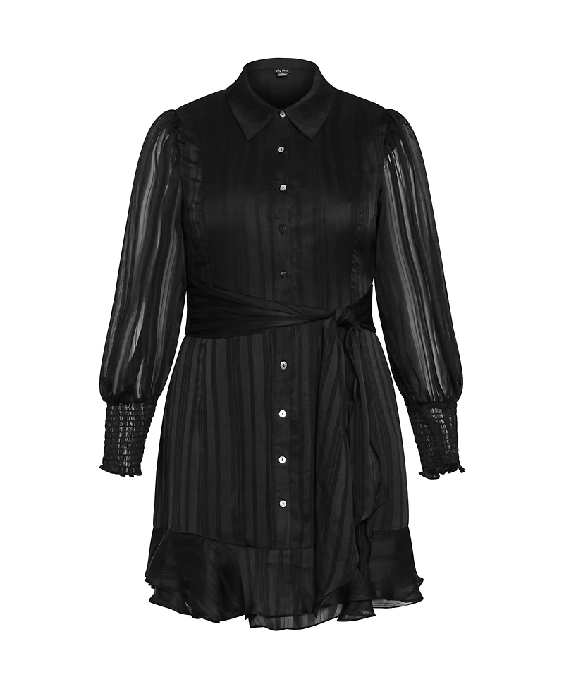 City Chic Plus Stripe Lover Dress