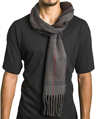 Alpine Swiss Men's Scarf Soft 80 Inch Long Warm Scarves Plaids Winter Shawl