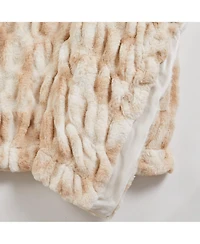 Linery & Co. Faux Fur Reversible Throw Blanket
