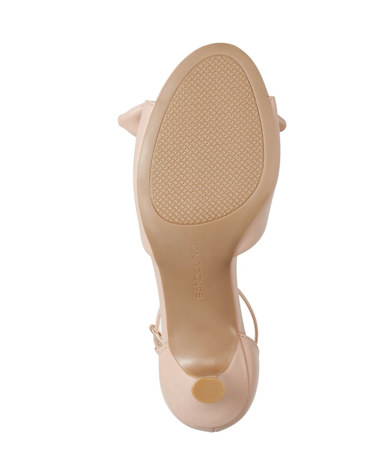 Bandolino Women's Andora Bow Kitten Heel Sandals