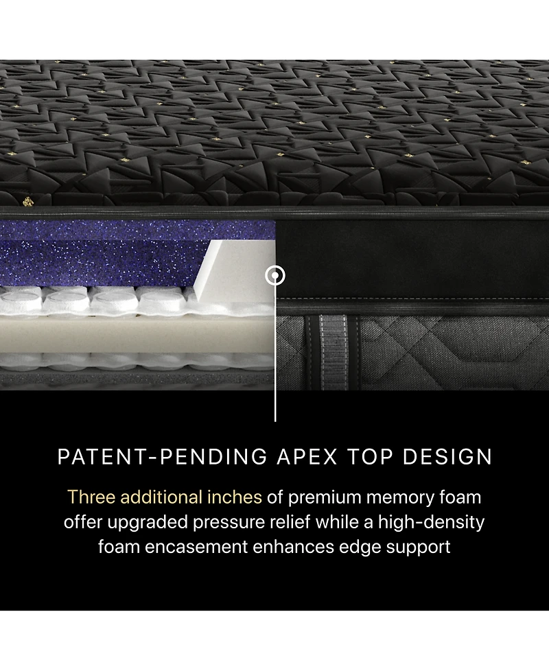 Beautyrest Black Hybrid Series Four 16" Plush Apex Pillow Top Mattress