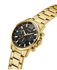 Guess Men's Multi-Function Gold Tone Stainless Steel Watch, 44mm