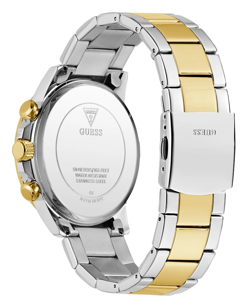 Guess Men's Multi-Function Two-Tone Stainless Steel Watch, 44mm