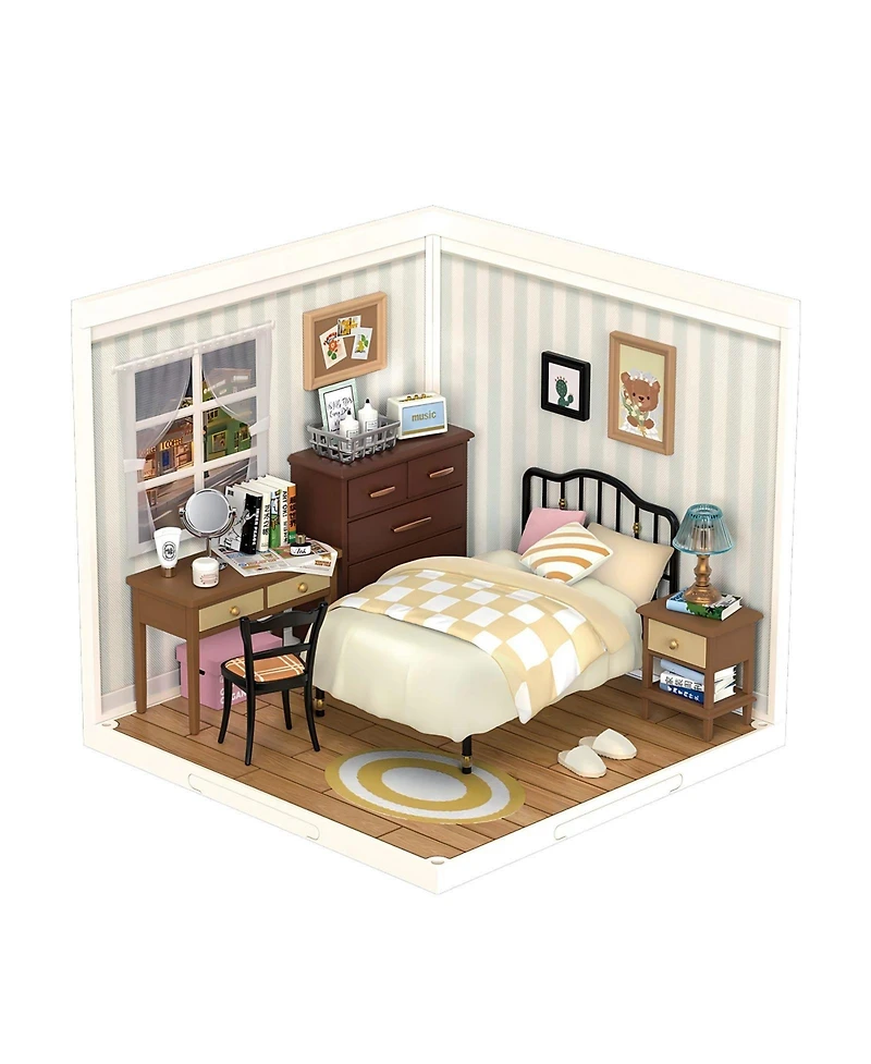 Robotime 3D Puzzles Plastic House Building Set Toy Diy Building Set Toys Playset Gifts for Teens Adults, Multicolor