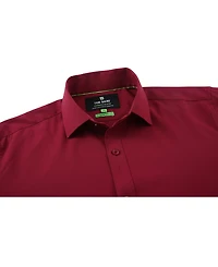 Tom Baine Men Slim Fit Four Way Stretch Solid Dress Shirt