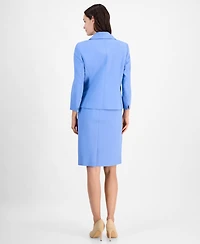 Le Suit Women's Seamed Dress Set, Regular & Petite
